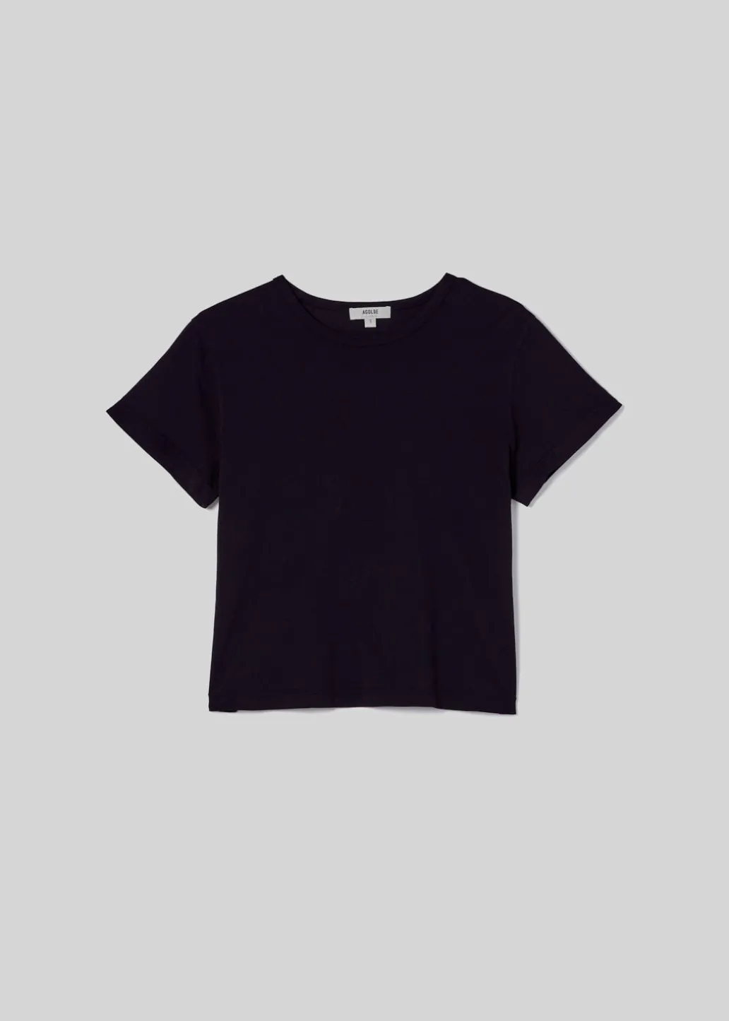AGOLDE Adine Shrunken Tee In Black Discount