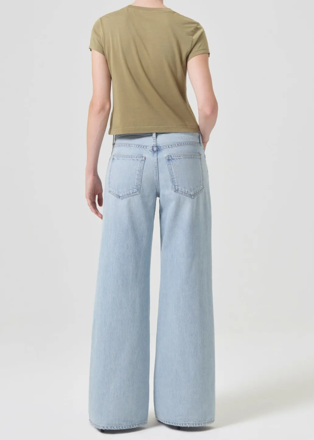 AGOLDE Adine Shrunken Tee In Cocoon Best Sale
