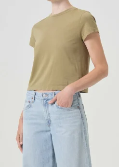 AGOLDE Adine Shrunken Tee In Cocoon Best Sale