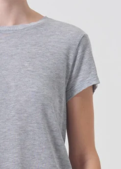 AGOLDE Adine Shrunken Tee In Grey Heather Online