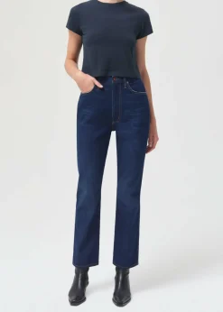 AGOLDE Adine Shrunken Tee In Nocturne Cheap