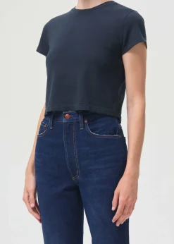 AGOLDE Adine Shrunken Tee In Nocturne Cheap