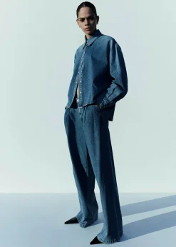 AGOLDE Aiden High Low Shirt In Shout Sale