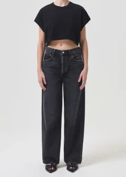 AGOLDE Aiden Tee In Black Cheap
