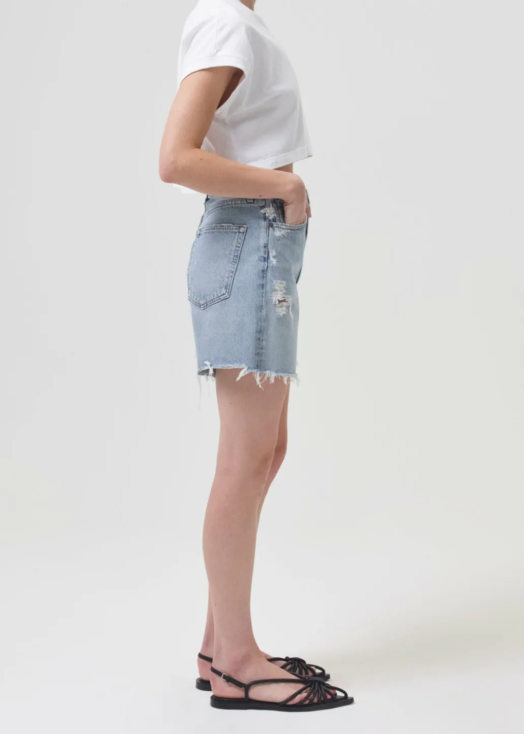 AGOLDE Aiden Tee In White Store