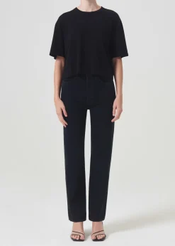 AGOLDE Anya Tee In Black Best Sale