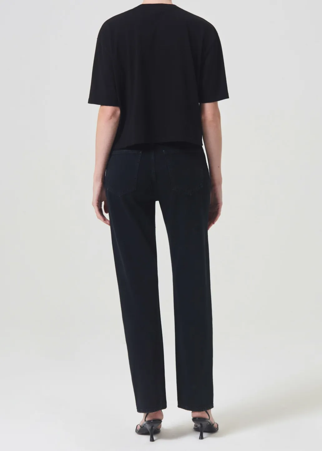 AGOLDE Anya Tee In Black Best Sale