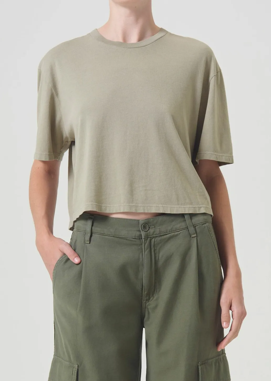 AGOLDE Anya Tee In Snail New