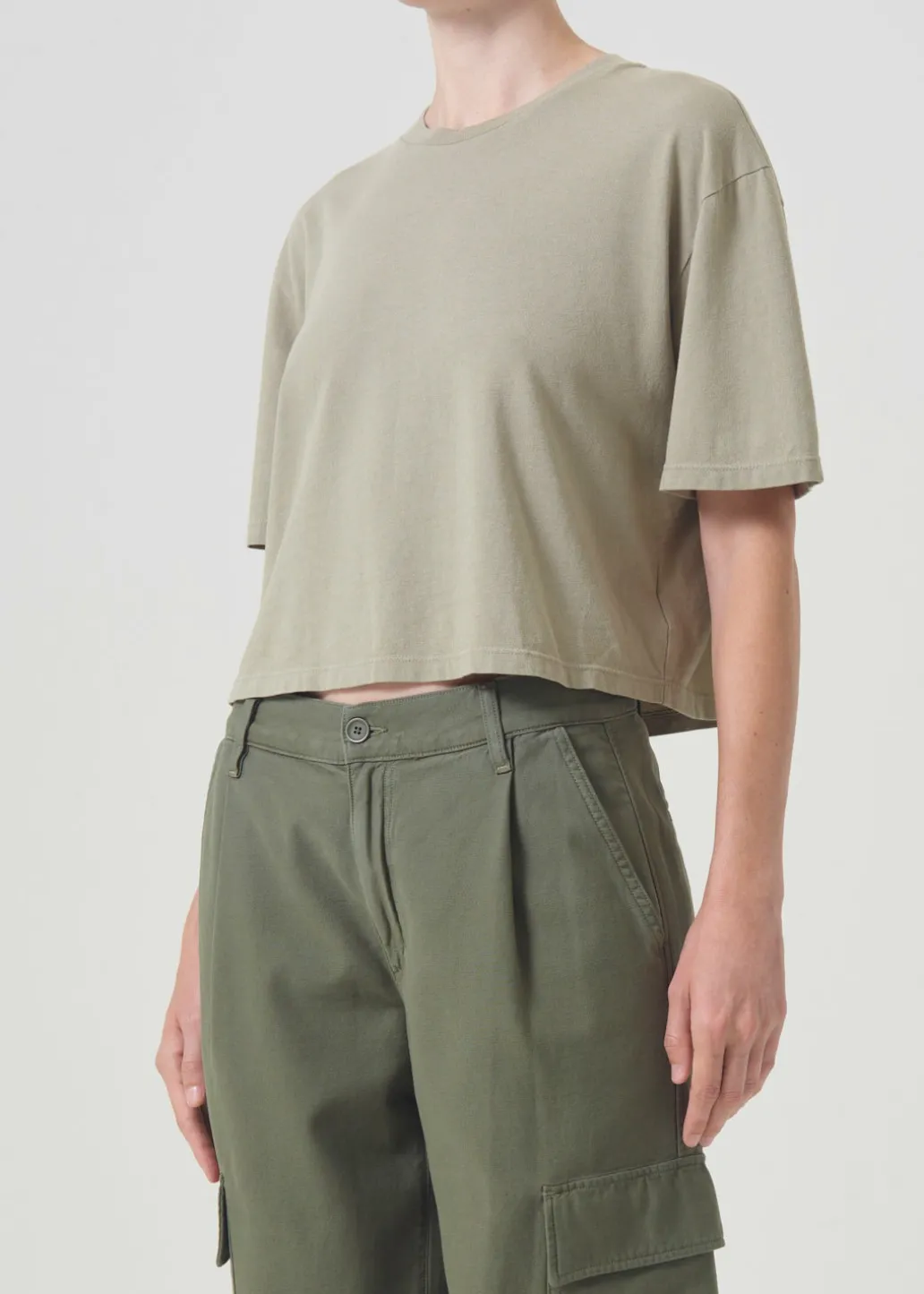 AGOLDE Anya Tee In Snail New