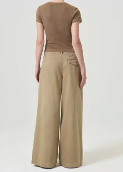 AGOLDE Arlo Rib Pocket Tee In Bamboo Outlet