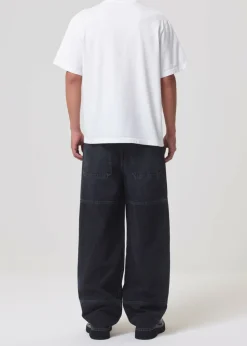 AGOLDE Asha Mock Neck Tee In White Best