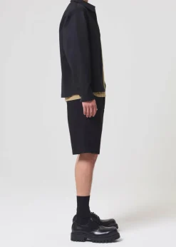 AGOLDE Atlas Zip Shirt In Black Cheap