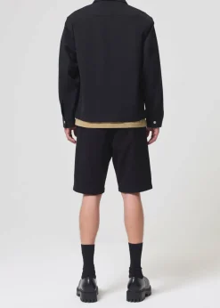 AGOLDE Atlas Zip Shirt In Black Cheap