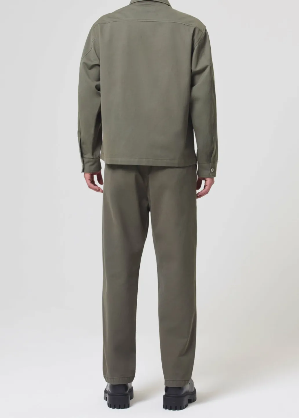 AGOLDE Atlas Zip Shirt In Moss Discount
