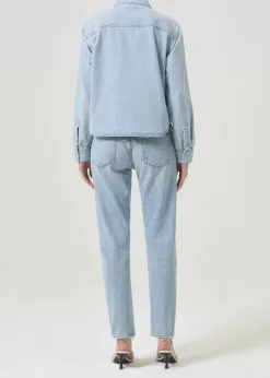 AGOLDE Beck Shirt Jacket In Past Hot