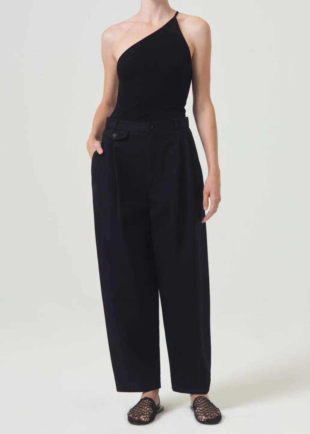 AGOLDE Becker Chino In Black Flash Sale