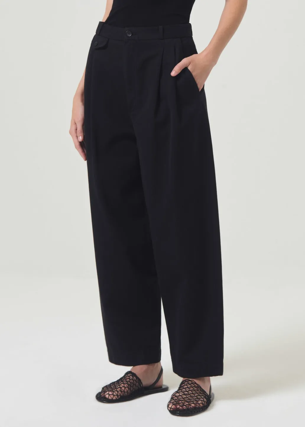 AGOLDE Becker Chino In Black Flash Sale