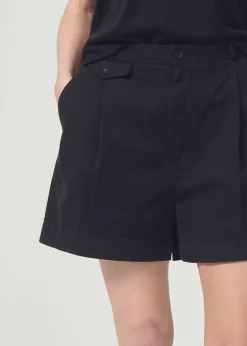 AGOLDE Becker Short In Black Best Sale