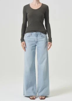 AGOLDE Bernice Tee In Crocodile Online