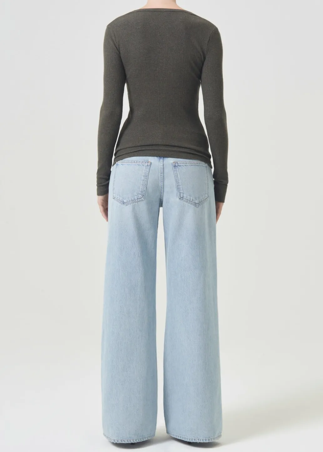 AGOLDE Bernice Tee In Crocodile Online