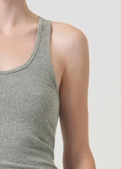 AGOLDE Bianca Tank In Celery Outlet