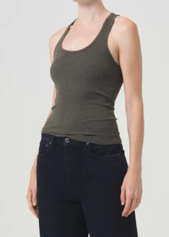 AGOLDE Bianca Tank In Crocodile Discount