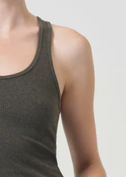 AGOLDE Bianca Tank In Crocodile Discount