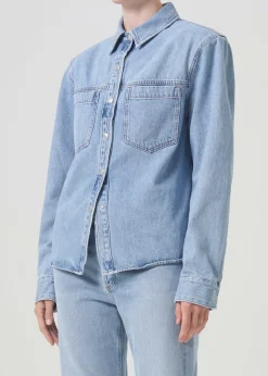 AGOLDE Brigid Shirt In Stir Sale