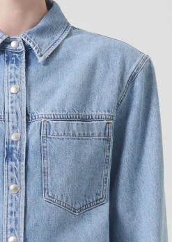 AGOLDE Brigid Shirt In Stir Sale