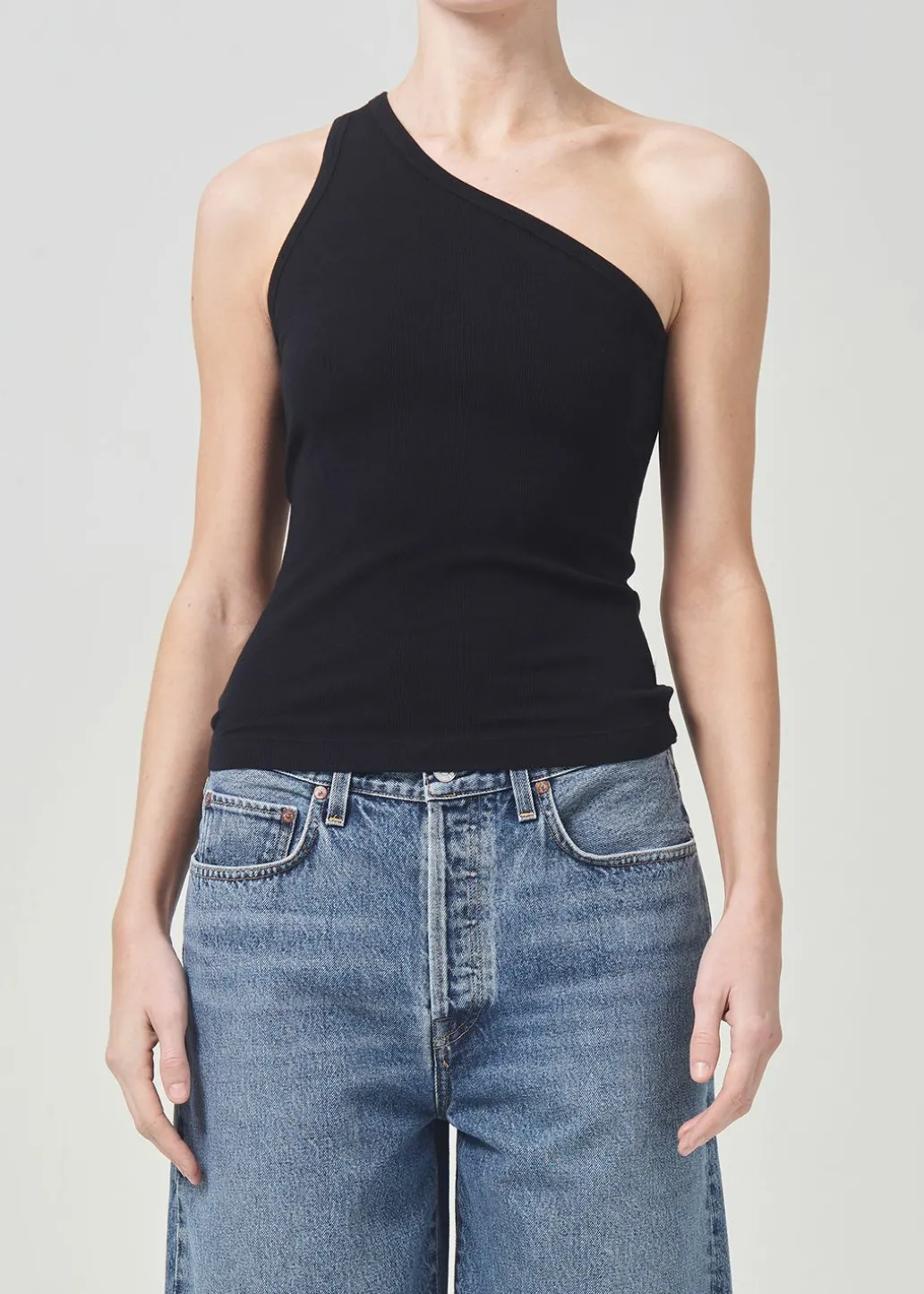 AGOLDE Brita Tank In Black Clearance