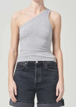 AGOLDE Brita Tank In Grey Heather Clearance