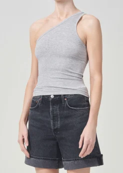 AGOLDE Brita Tank In Grey Heather Clearance