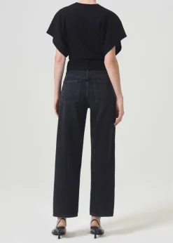 AGOLDE Britt Tee In Black Best Sale