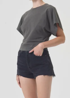 AGOLDE Britt Tee In Tyre Fashion