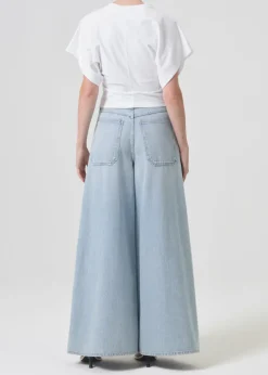 AGOLDE Britt Tee In White Cheap