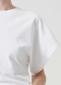 AGOLDE Britt Tee In White Cheap