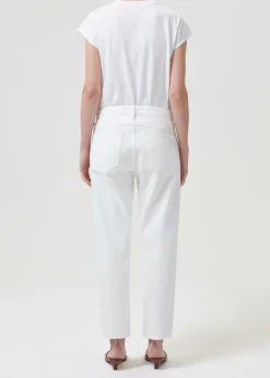 AGOLDE Bryce Tee In White Discount