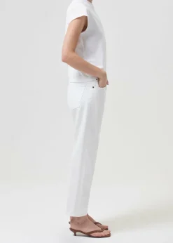 AGOLDE Bryce Tee In White Discount