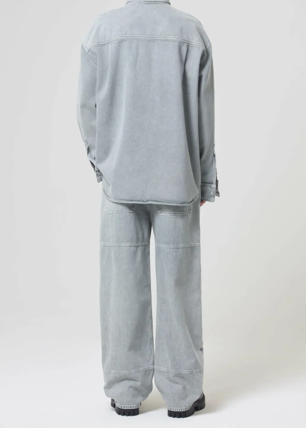 AGOLDE Camryn Shirt In Concrete New
