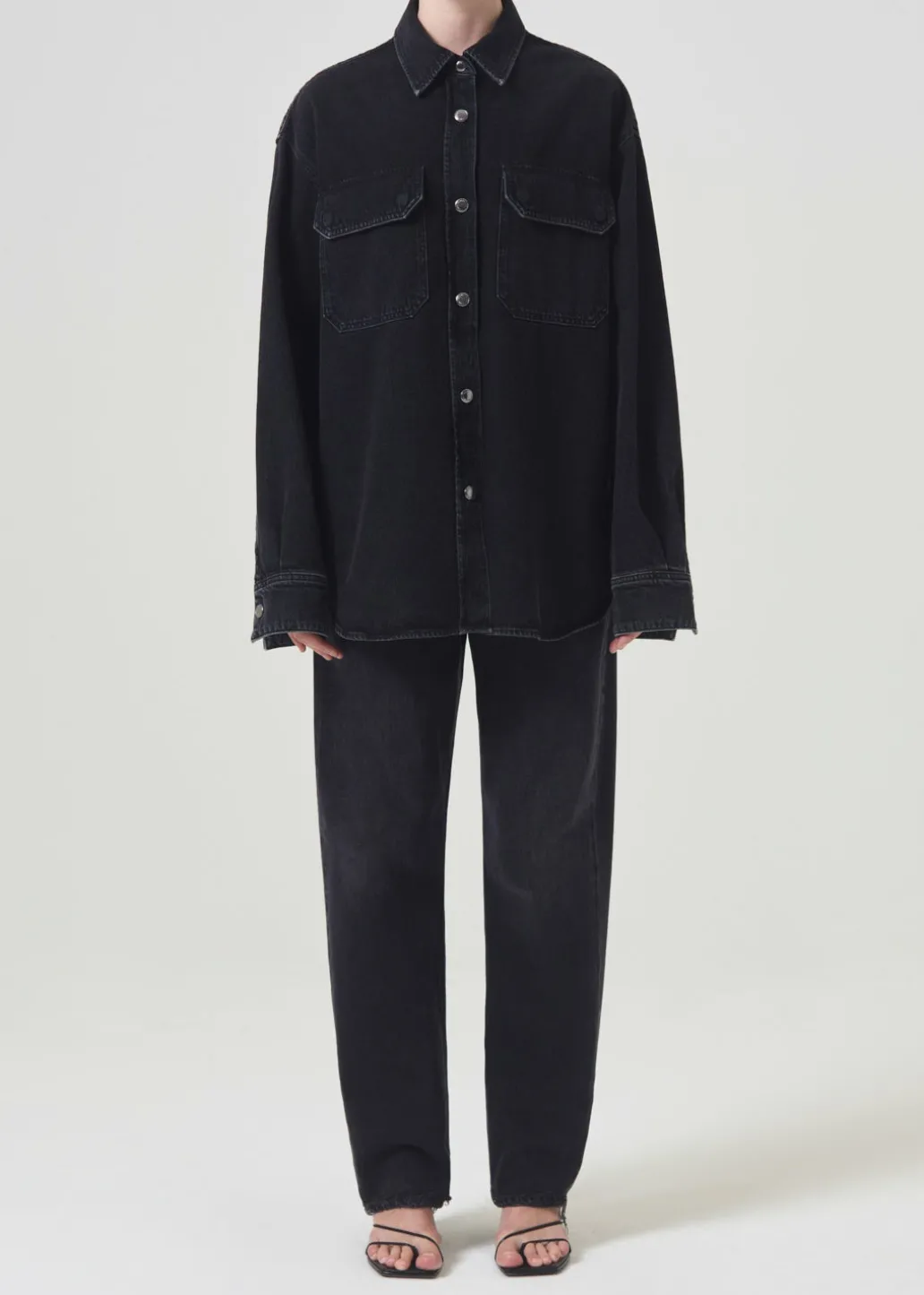 AGOLDE Camryn Shirt In Crushed New