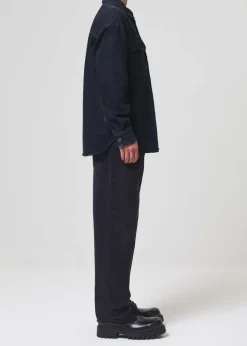 AGOLDE Camryn Shirt In Crushed Hot
