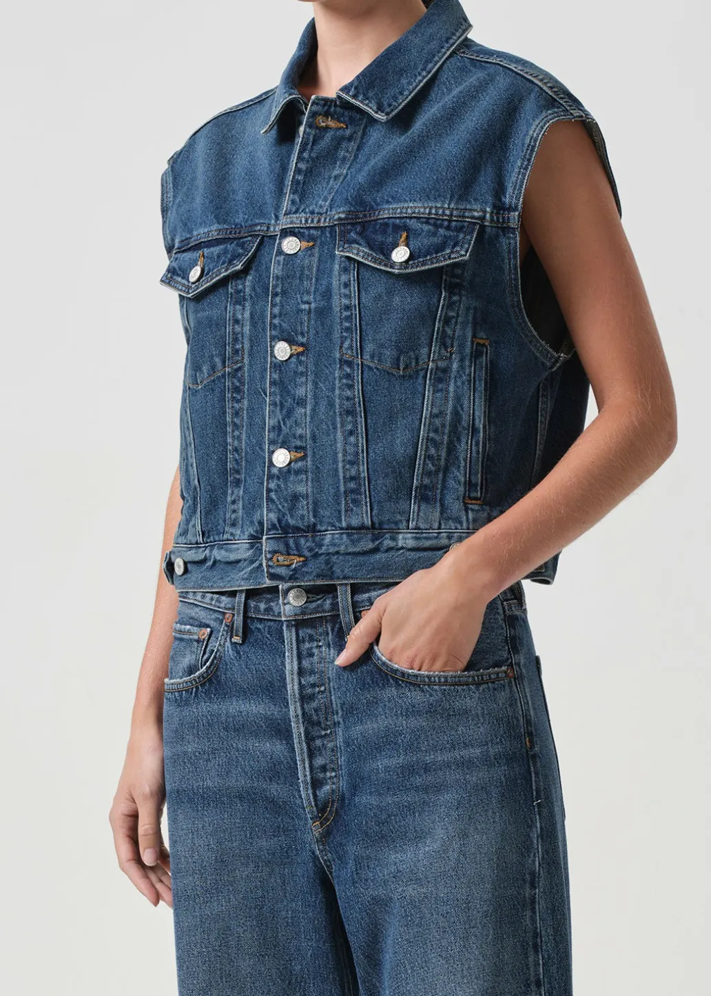 AGOLDE Charli Vest In Filter Best