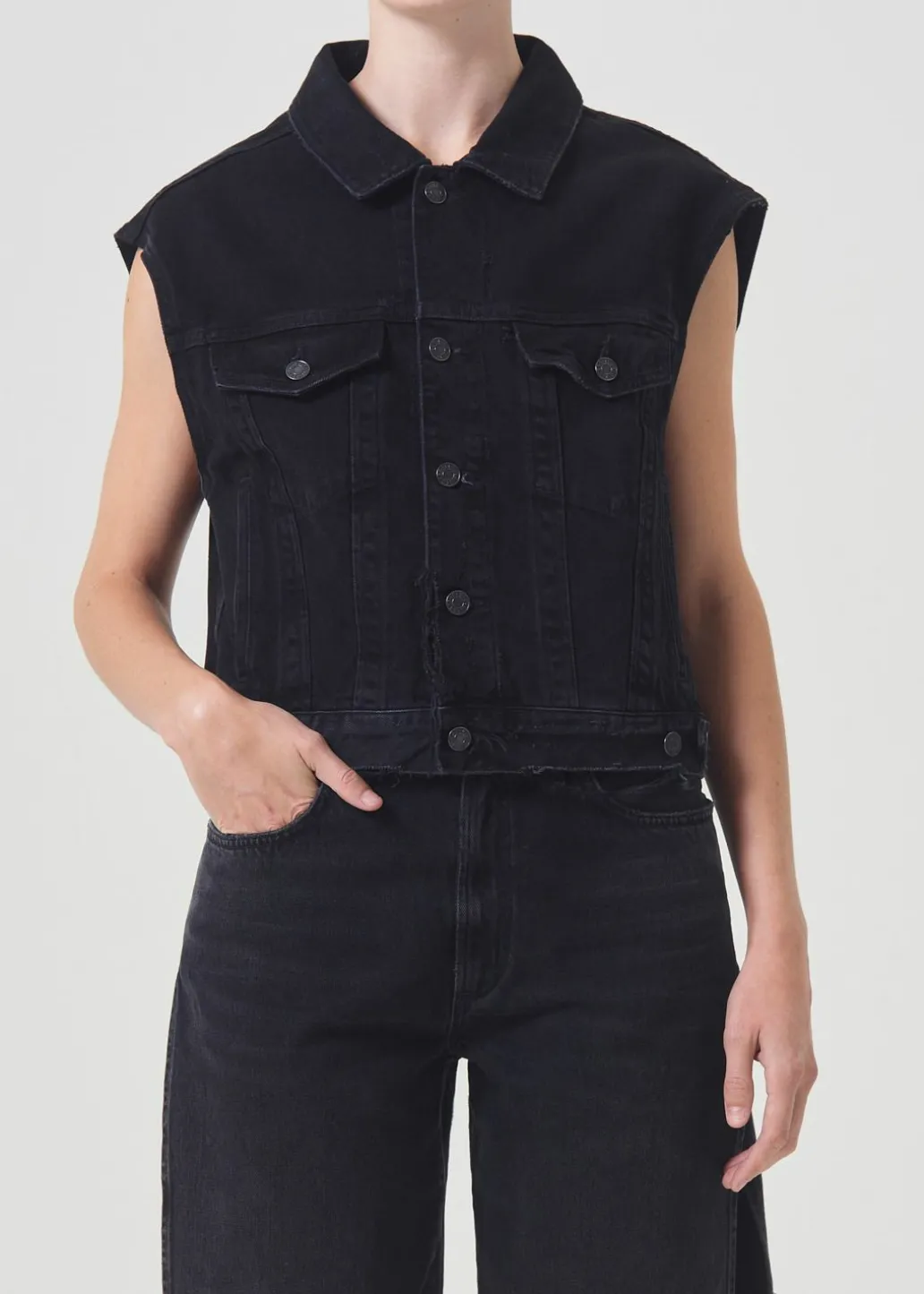 AGOLDE Charli Vest In Jagged Online