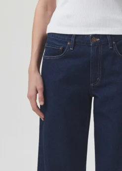 AGOLDE Clara Low Rise Baggy Flare In Whisper Cheap
