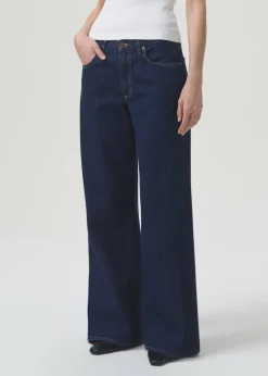 AGOLDE Clara Low Rise Baggy Flare In Whisper Cheap