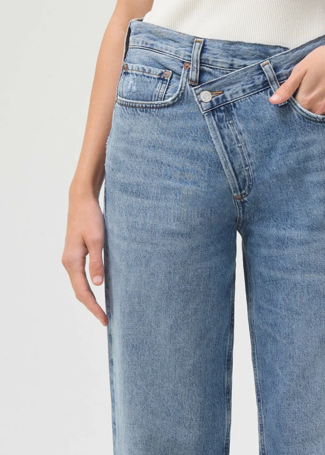 AGOLDE Criss Cross Upsized Jean In Eternal Flash Sale
