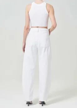 AGOLDE Cropped Bailey Tank In White Online