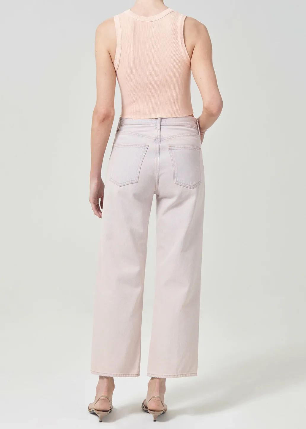 AGOLDE Cropped Poppy Scoop Neck Tank In Sprinkle Sale