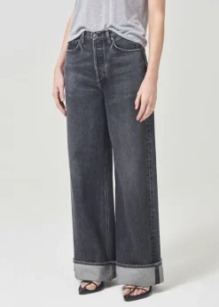 AGOLDE Dame High Rise Wide Leg In Ditch Discount