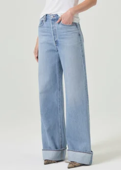 AGOLDE Dame High Rise Wide Leg In Showdown Sale